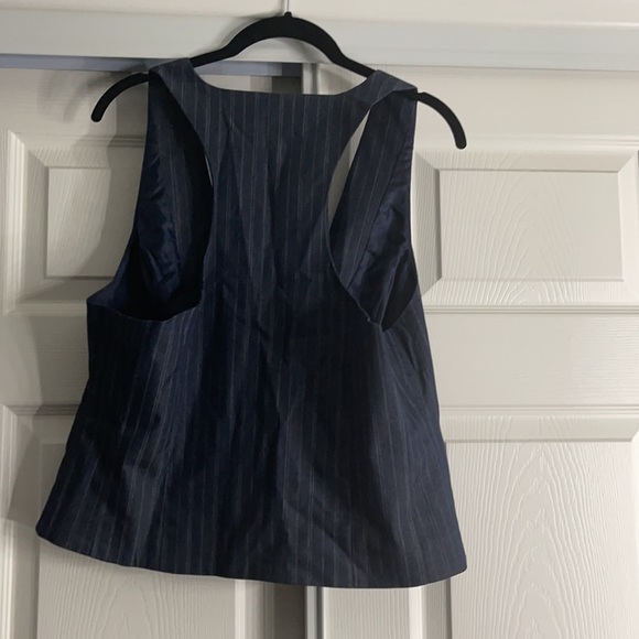 blue striped suit vest - Picture 2 of 3